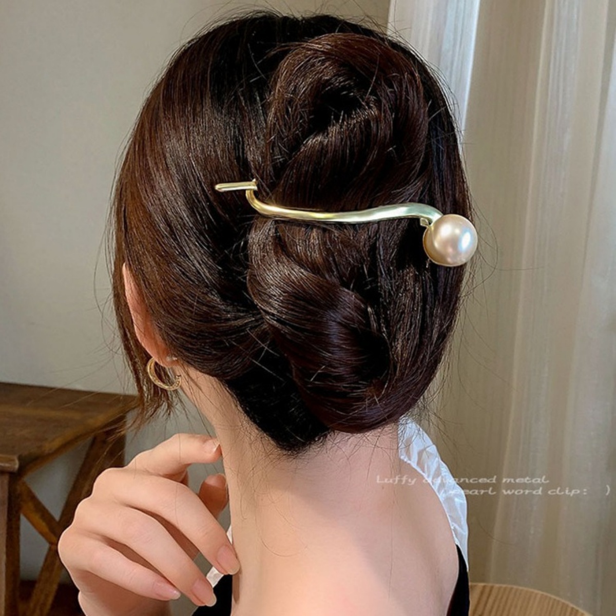 Elegant Glitter Pearl Hair Cli - Lifestyle Of Korean 评论和价格